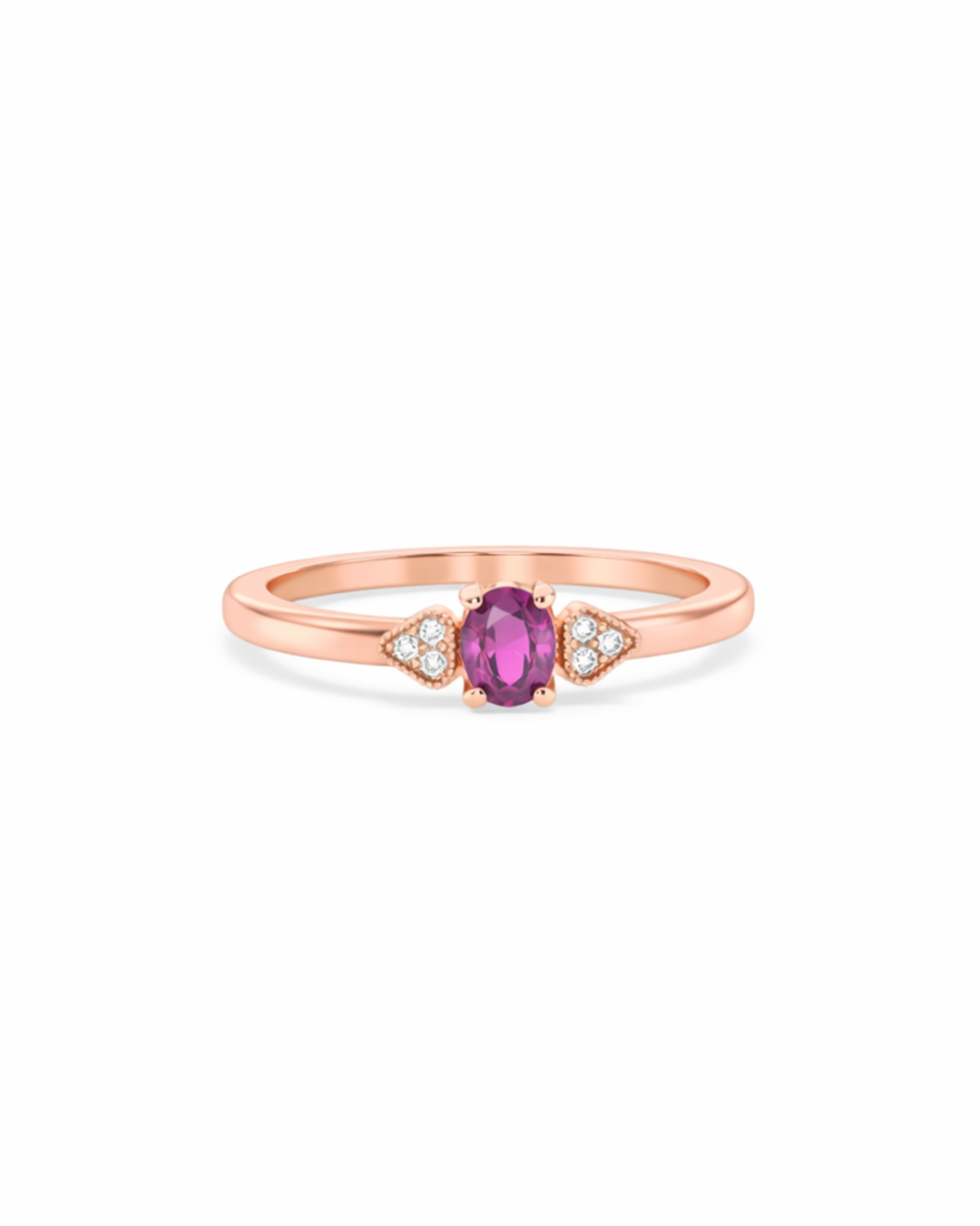 Amara - Roségold | Natürlicher Diamant