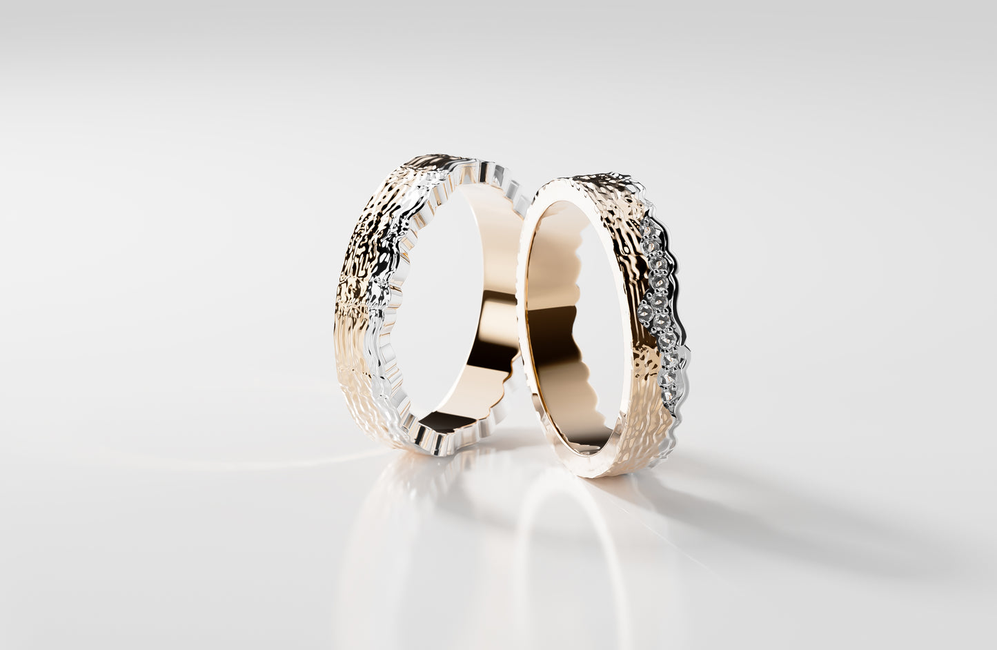 Corda Duo - Roségold | Natürlicher Diamant