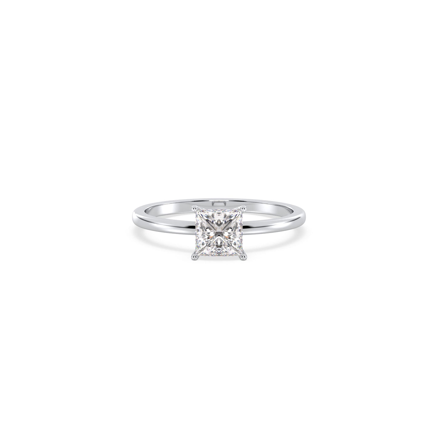 Elina - Weißgold | Natürlicher Diamant