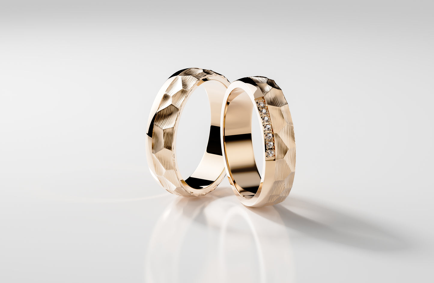Essenza Duo - Roségold | Natürlicher Diamant