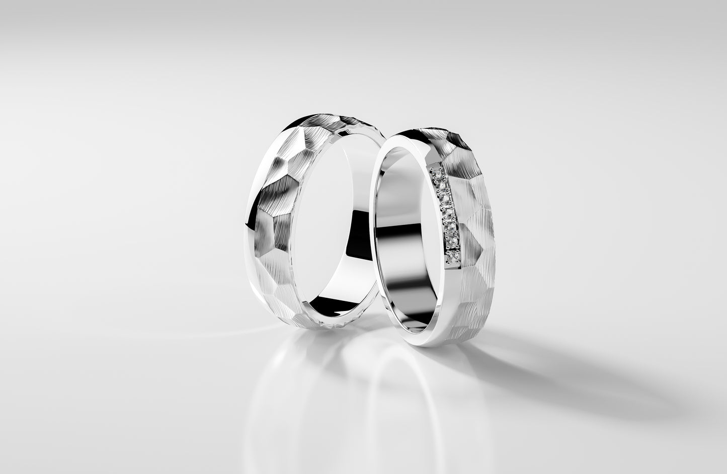Essenza Duo - Platin | Natürlicher Diamant