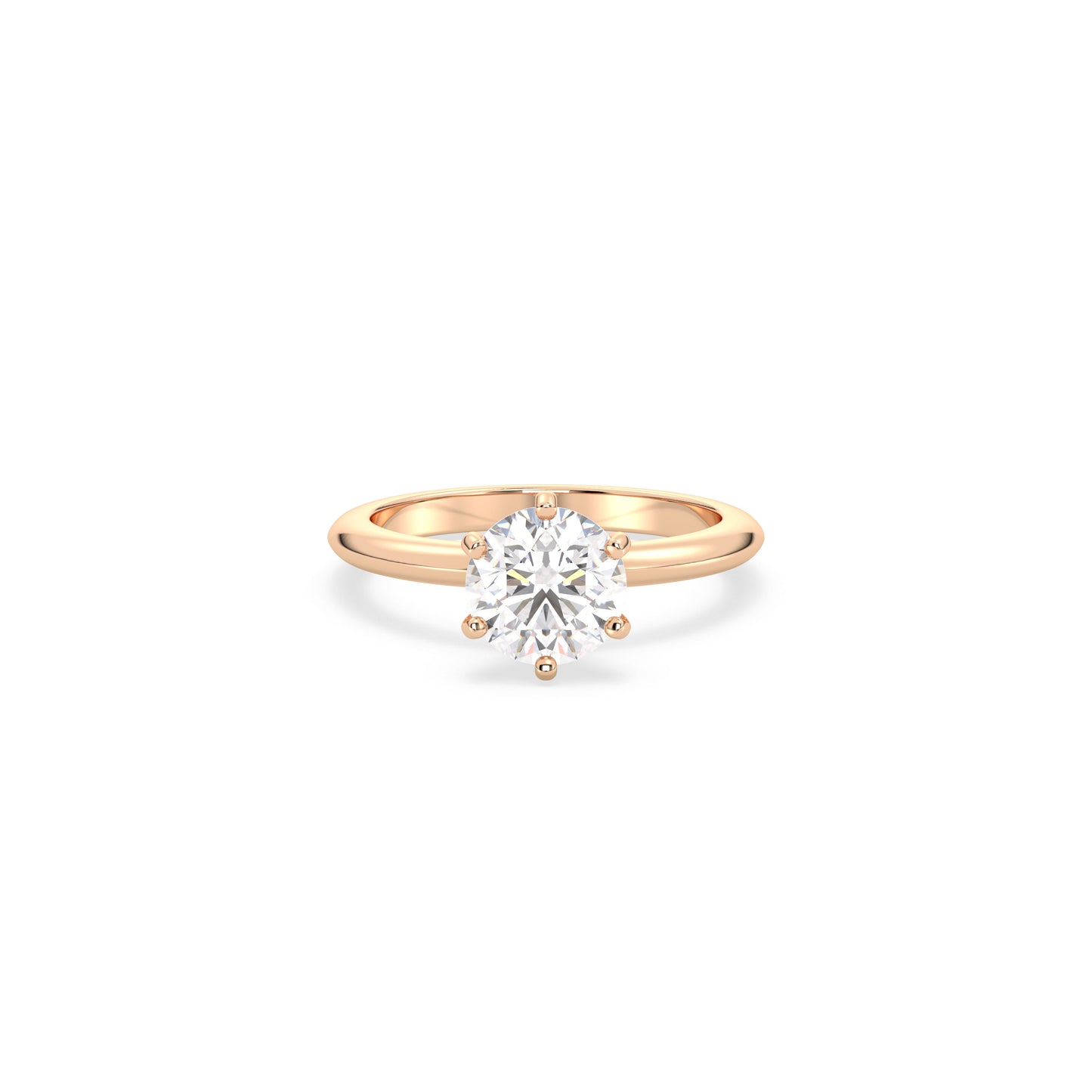 Solitaire Aurelia - Roségold | Natürlicher Diamant