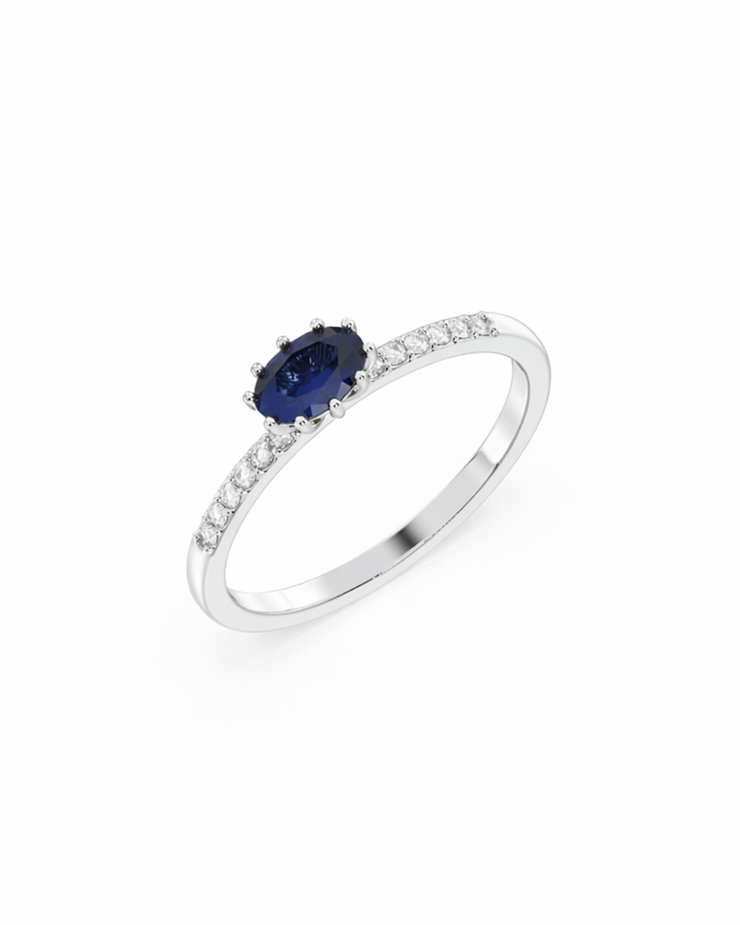 Celeste Saphir - Platin | Natürlicher Diamant