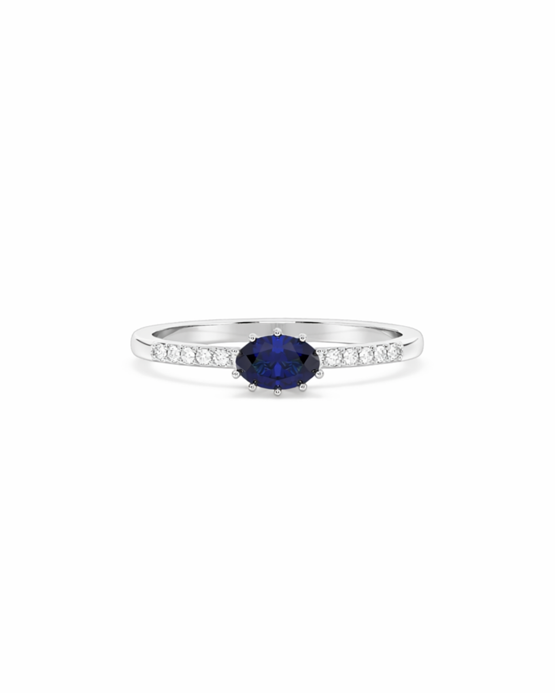 Celeste Saphir - Platin | Natürlicher Diamant
