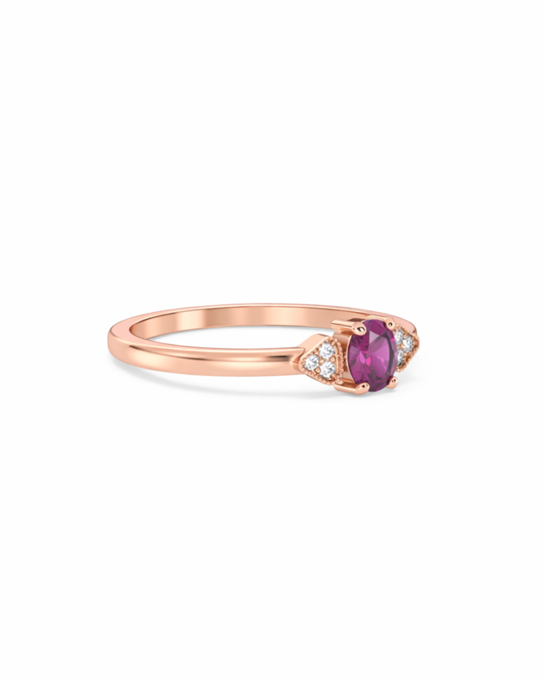 Amara - Roségold | Natürlicher Diamant