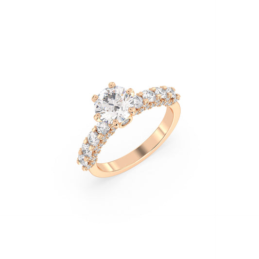 Alira - Roségold | Natürlicher Diamant