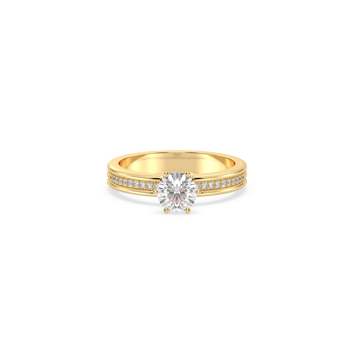 Amelia - Gelbgold | Natürlicher Diamant