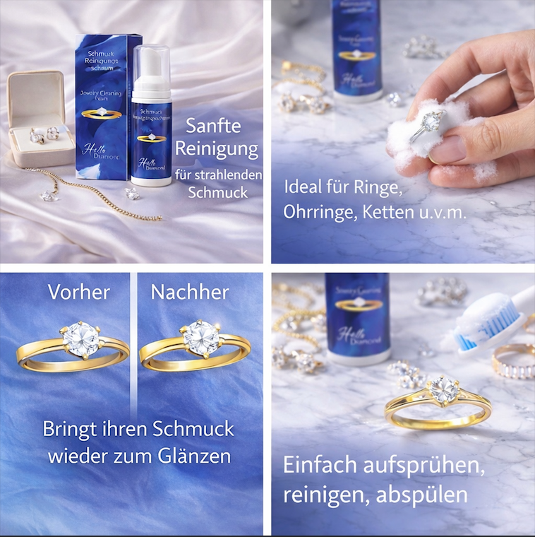 Schmuck Reinigungsschaum