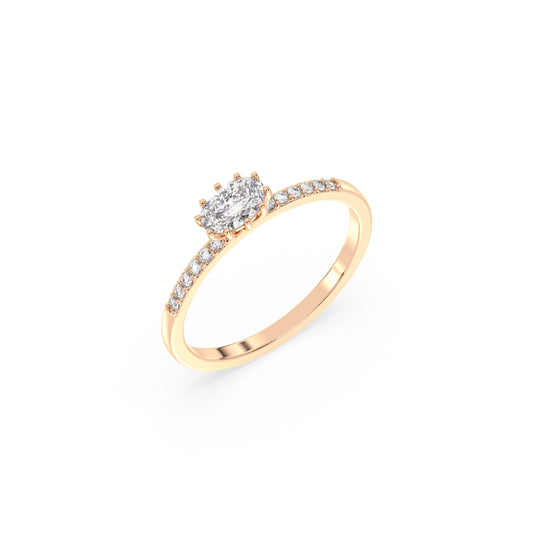 Celeste Diamond - Roségold | Natürlicher Diamant