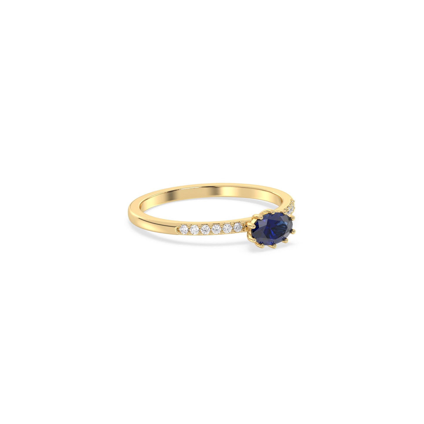 Celeste Saphir - Gelbgold | Lab Grown