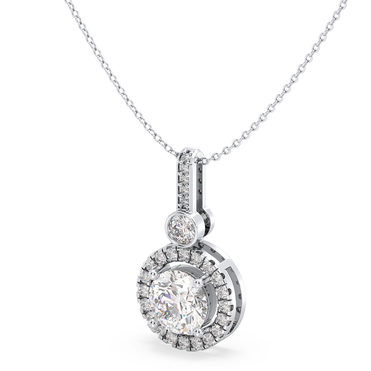 Clara - Platin | Natürlicher Diamant