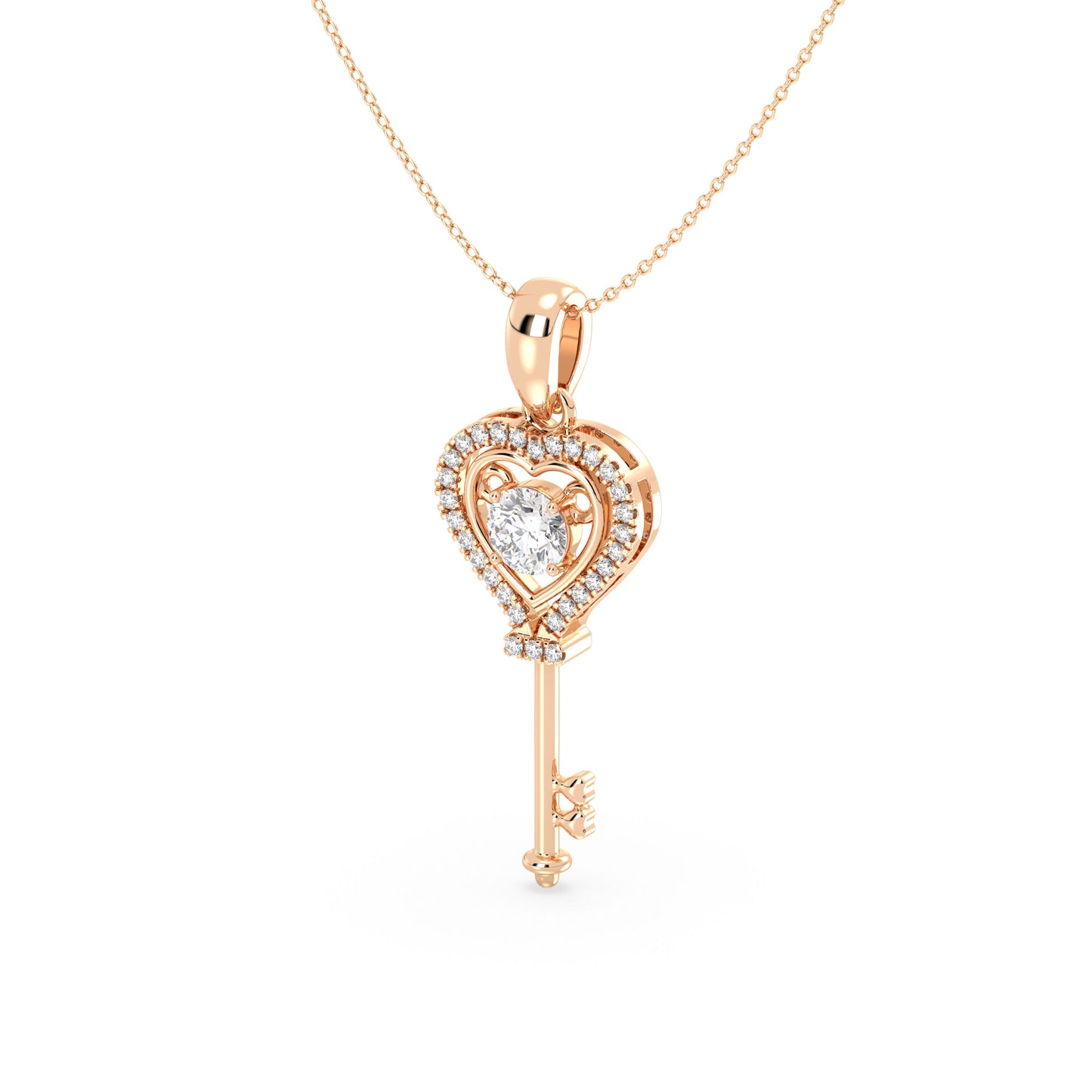 Clavis - Roségold | Natürlicher Diamant
