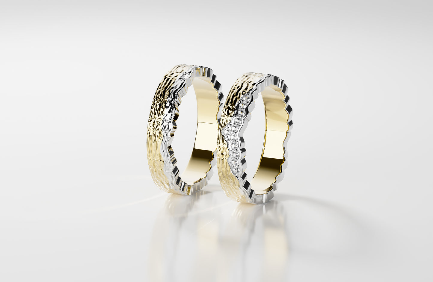 Corda Duo - Gelbgold | Natürlicher Diamant