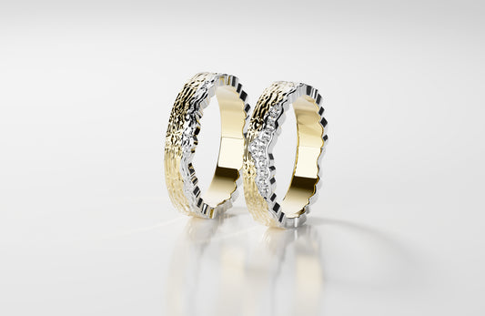 Corda Duo - Gelbgold | Natürlicher Diamant