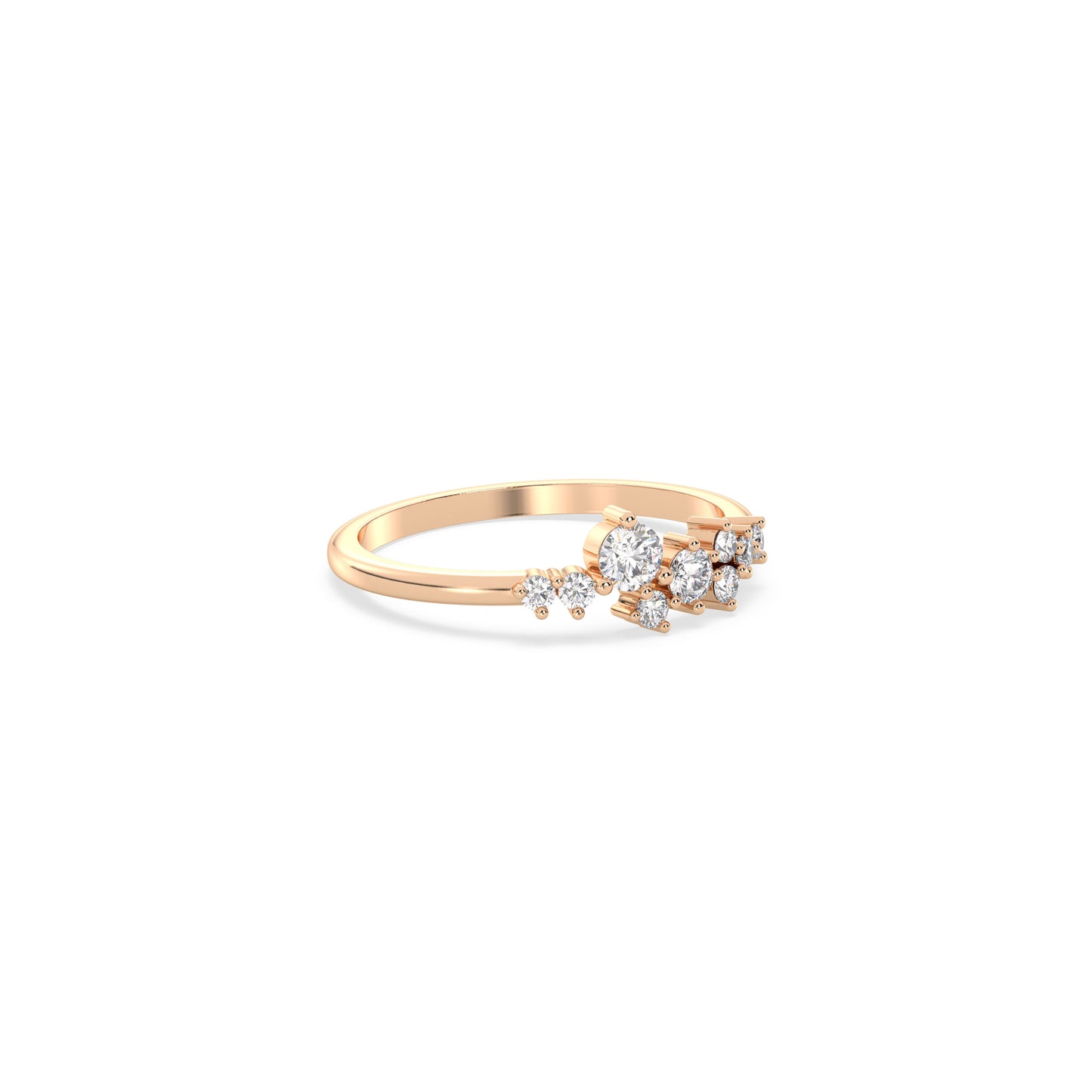 Elara - Roségold | Natürlicher Diamant