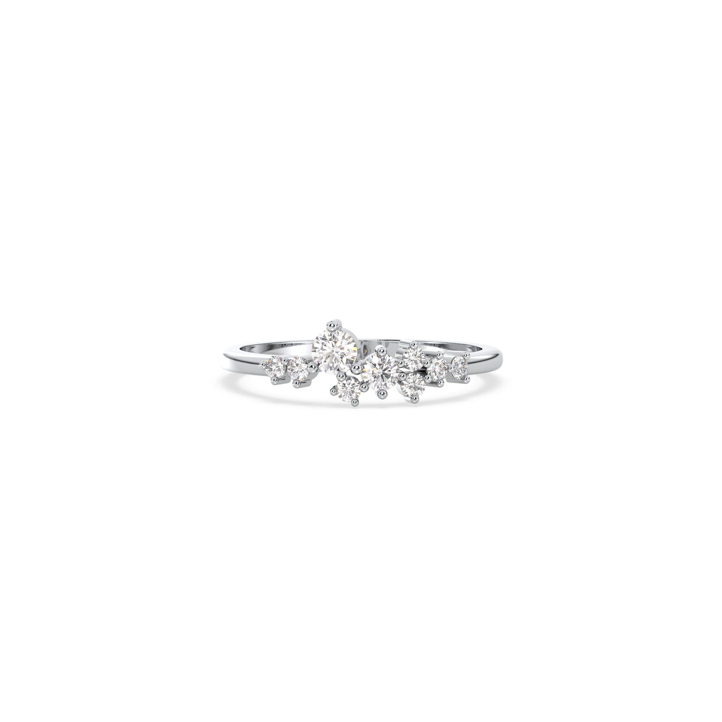 Elara - Platin | Natürlicher Diamant