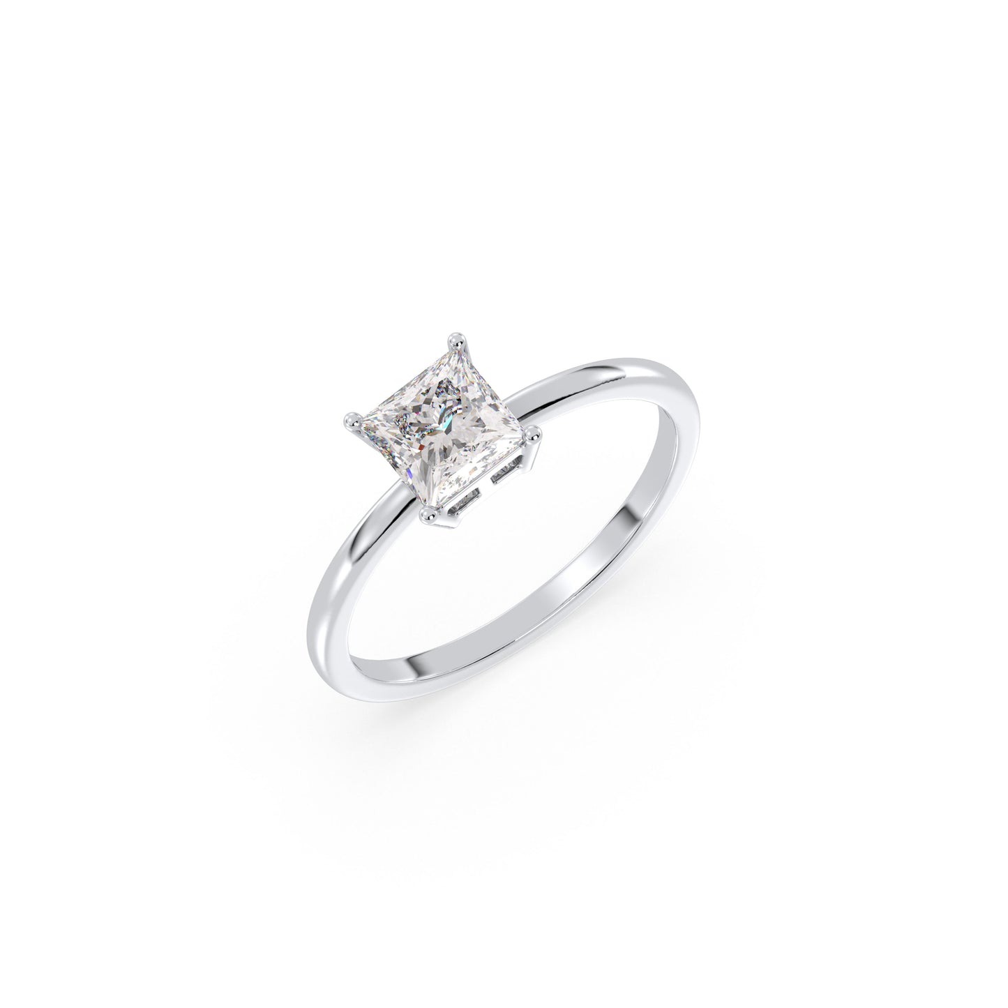Elina - Platin | Natürlicher Diamant