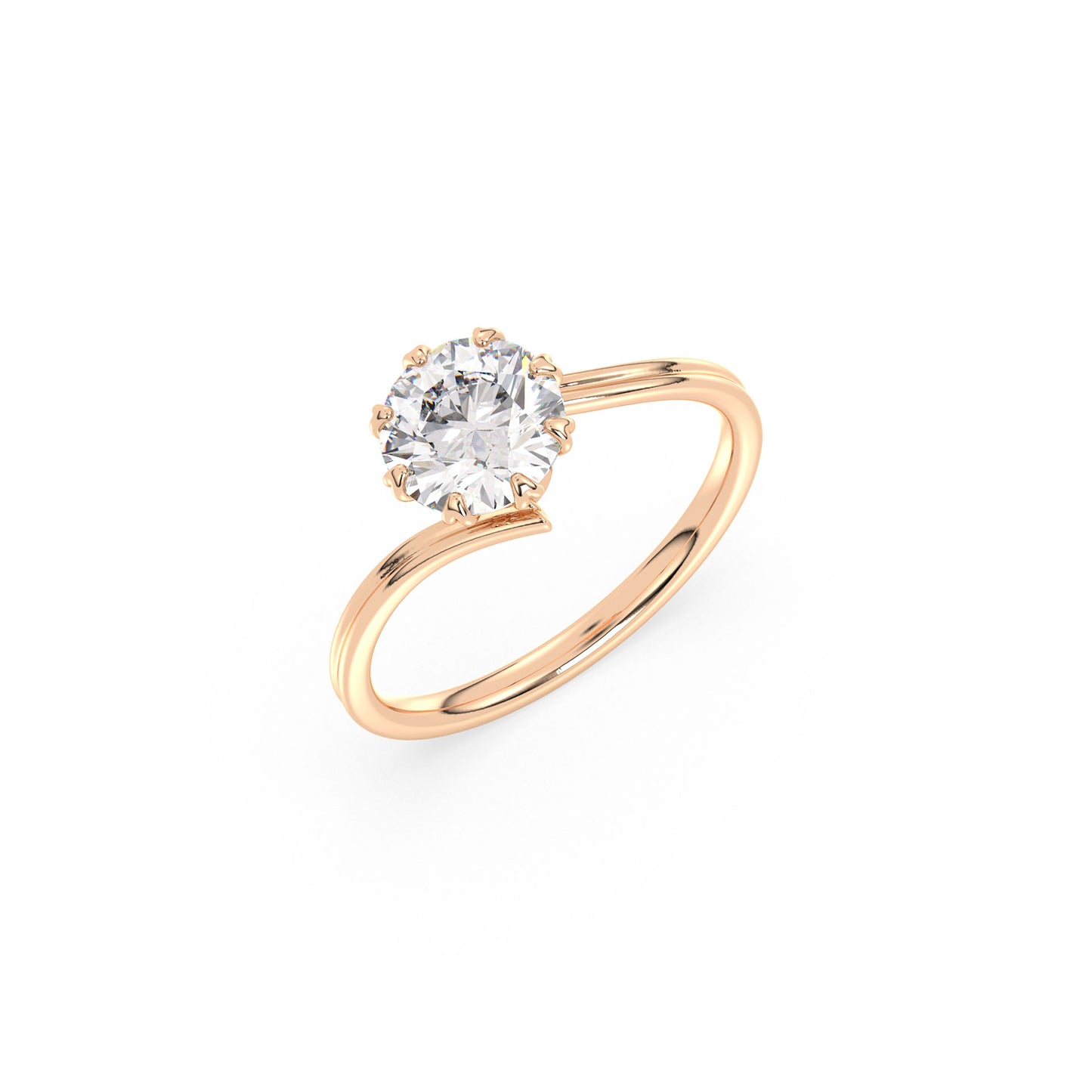 Elora - Roségold | Natürlicher Diamant