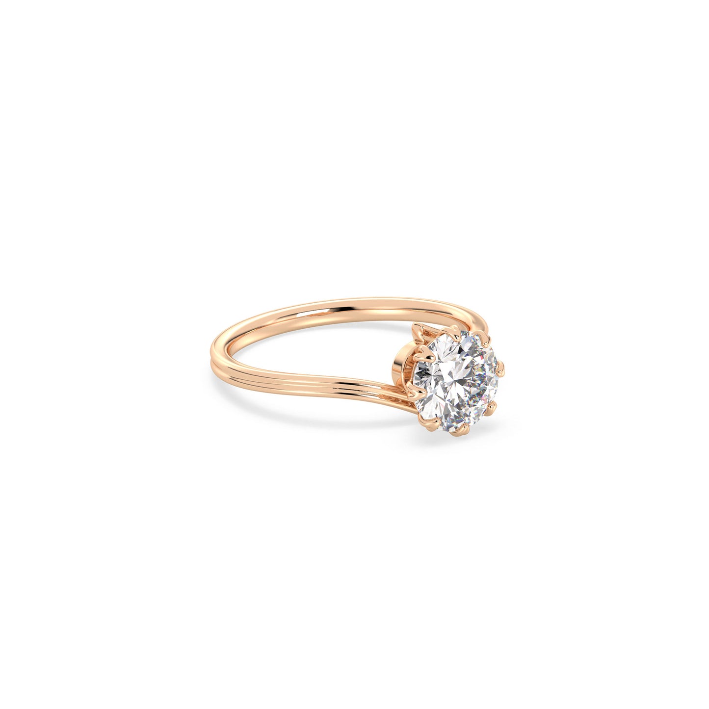 Elora - Roségold | Natürlicher Diamant