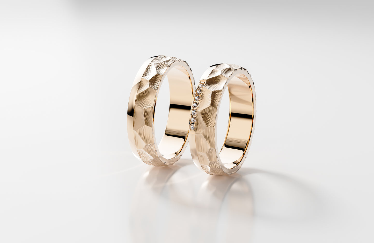 Essenza Duo - Roségold | Natürlicher Diamant