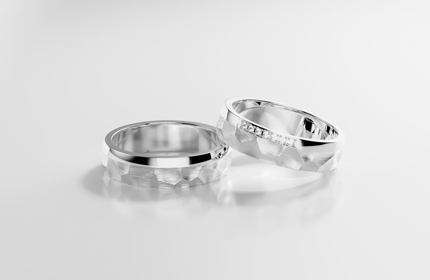 Essenza Duo - Platin | Natürlicher Diamant