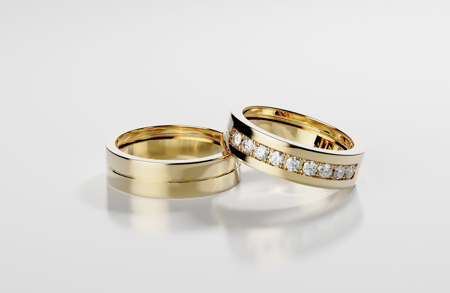 Eterna Duo - Gelbgold | Lab Grown