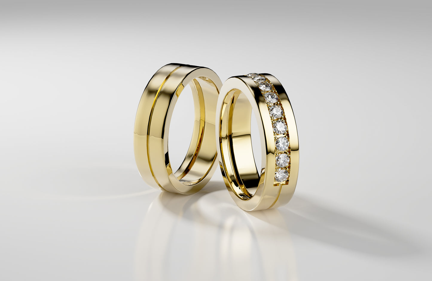 Eterna Duo - Gelbgold | Lab Grown