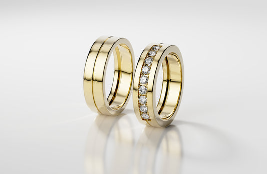 Eterna Duo - Gelbgold | Lab Grown