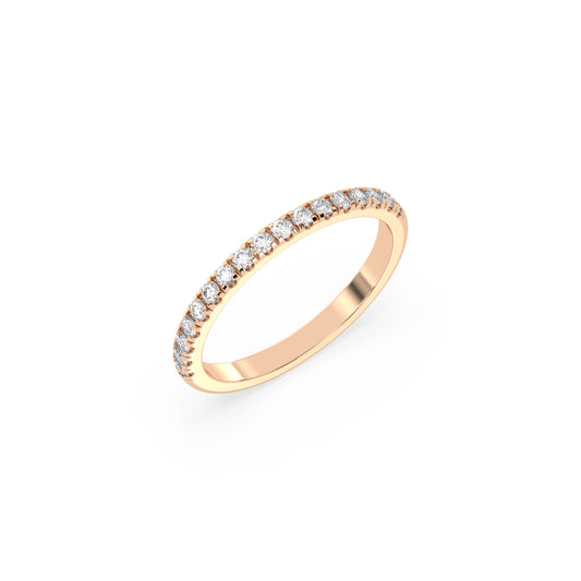 Linea - Roségold | Natürlicher Diamant