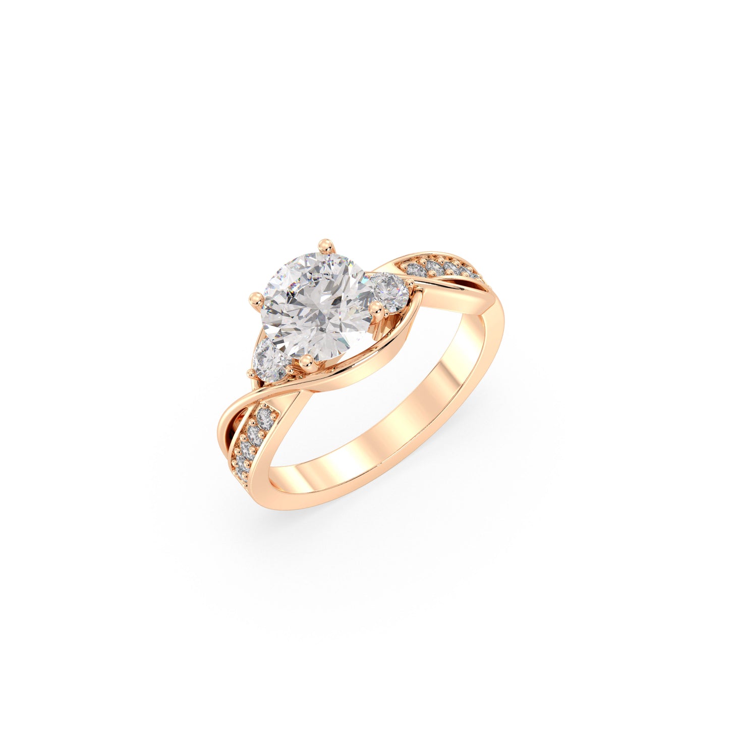 Liora - Roségold | Natürlicher Diamant