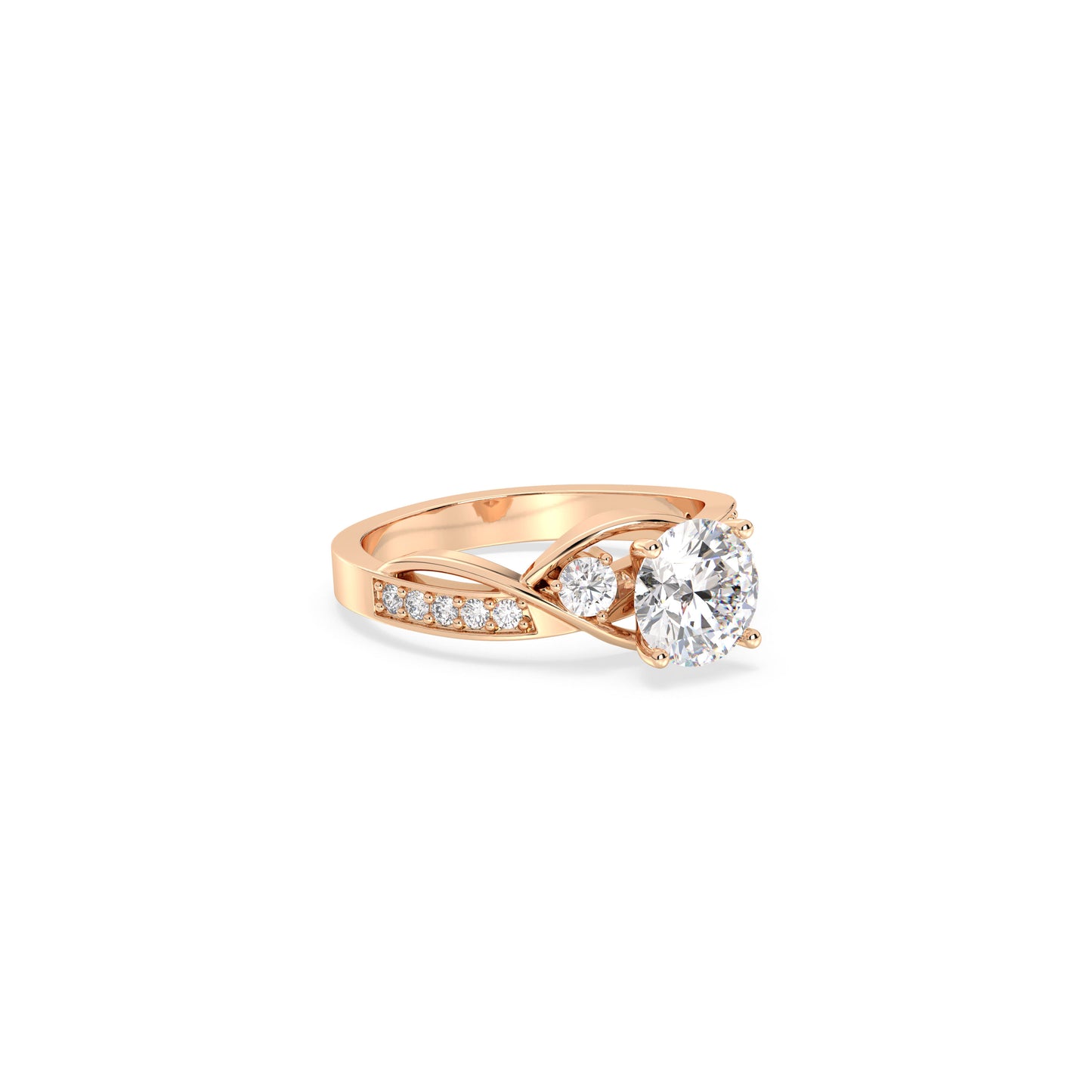 Liora - Roségold | Natürlicher Diamant