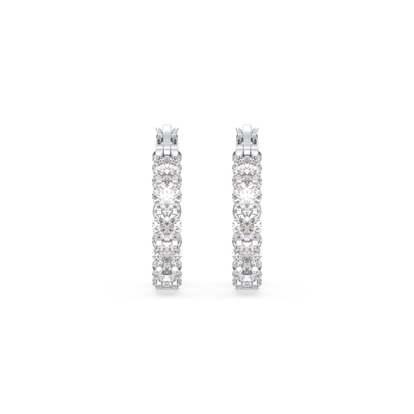 Marielle - Creolen - Platin | Natürlicher Diamant