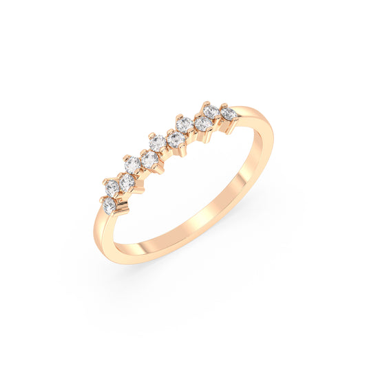 Naro - Roségold | Natürlicher Diamant
