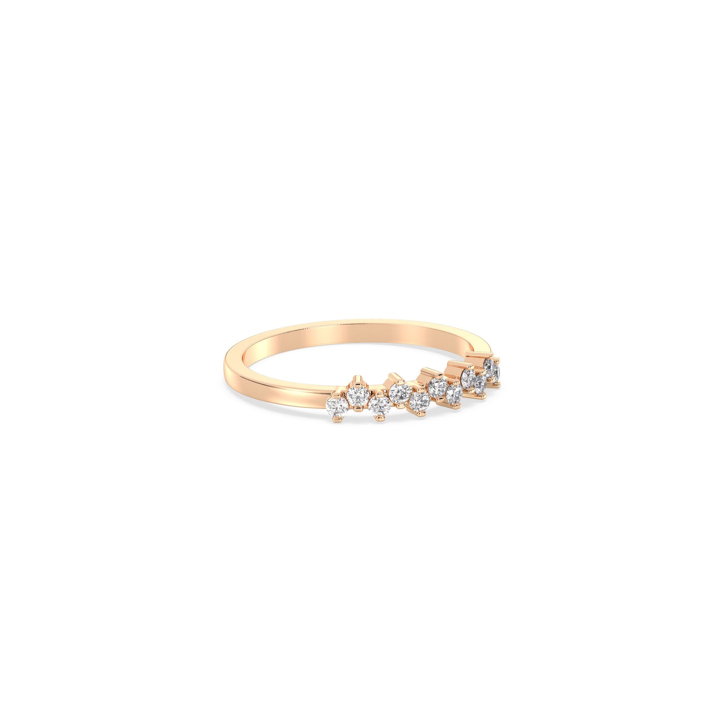 Naro - Roségold | Natürlicher Diamant