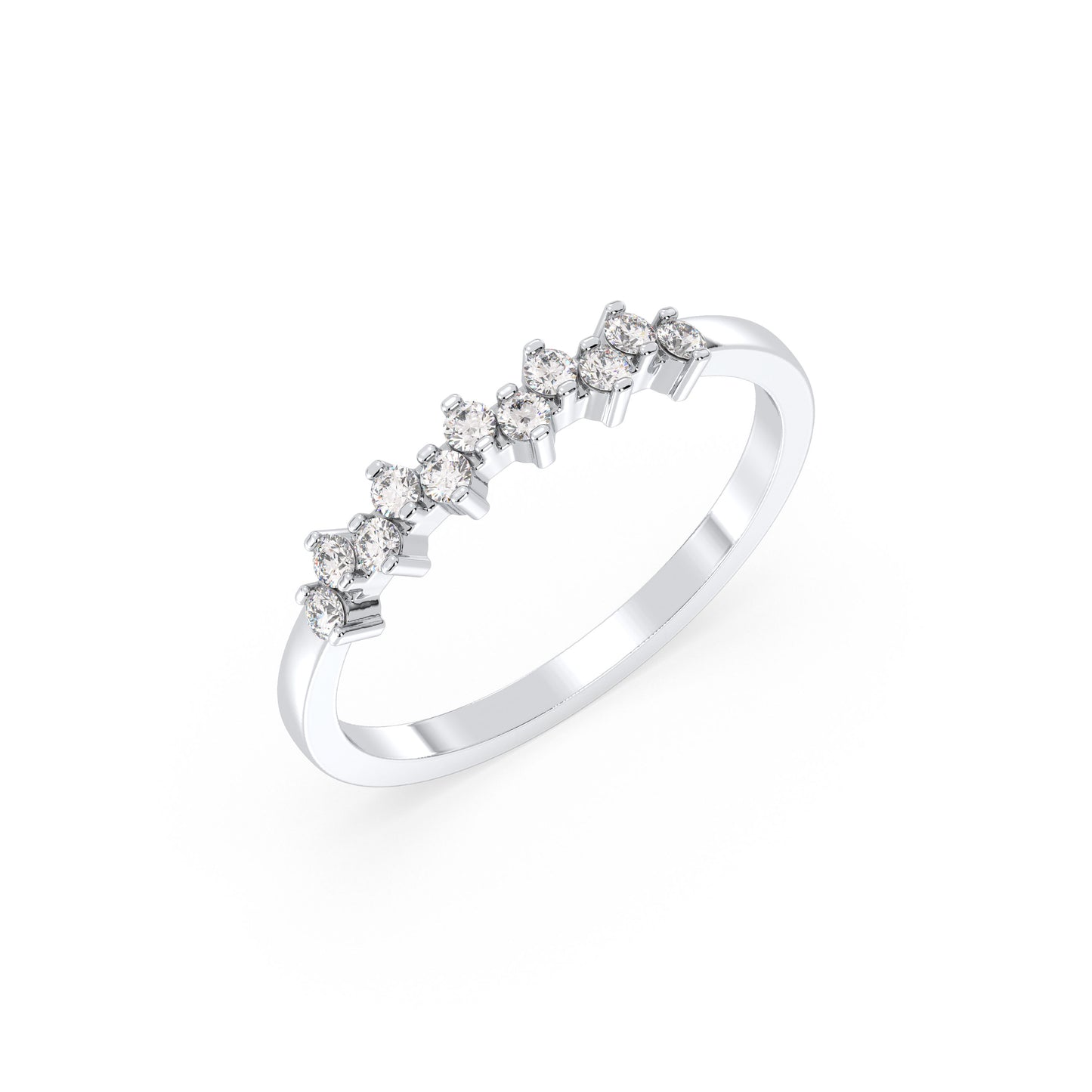 Naro - Platin | Natürlicher Diamant
