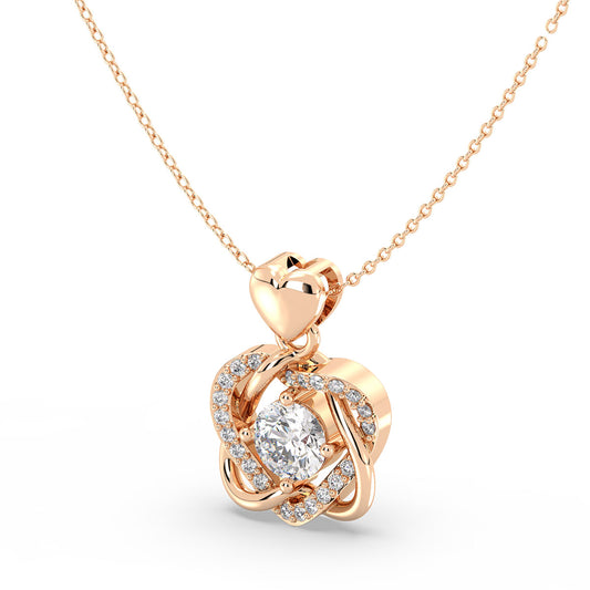 Nola - Roségold | Natürlicher Diamant