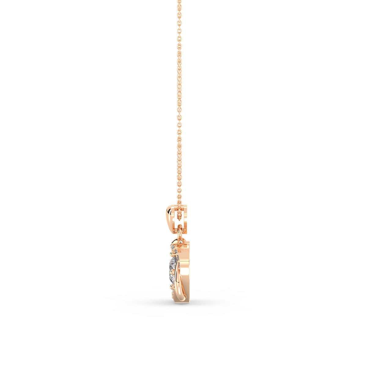 Nola - Roségold | Natürlicher Diamant