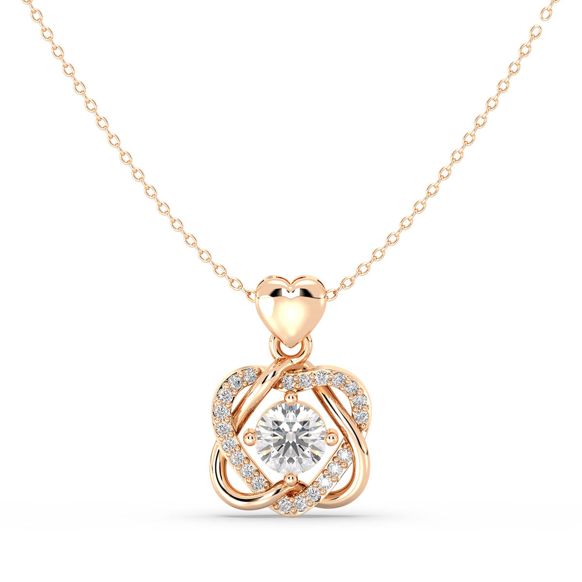 Nola - Roségold | Natürlicher Diamant