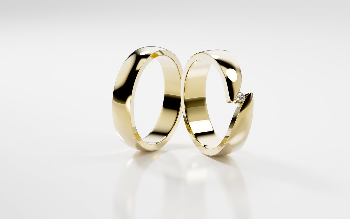 One Promise - Gelbgold | Natürlicher Diamant