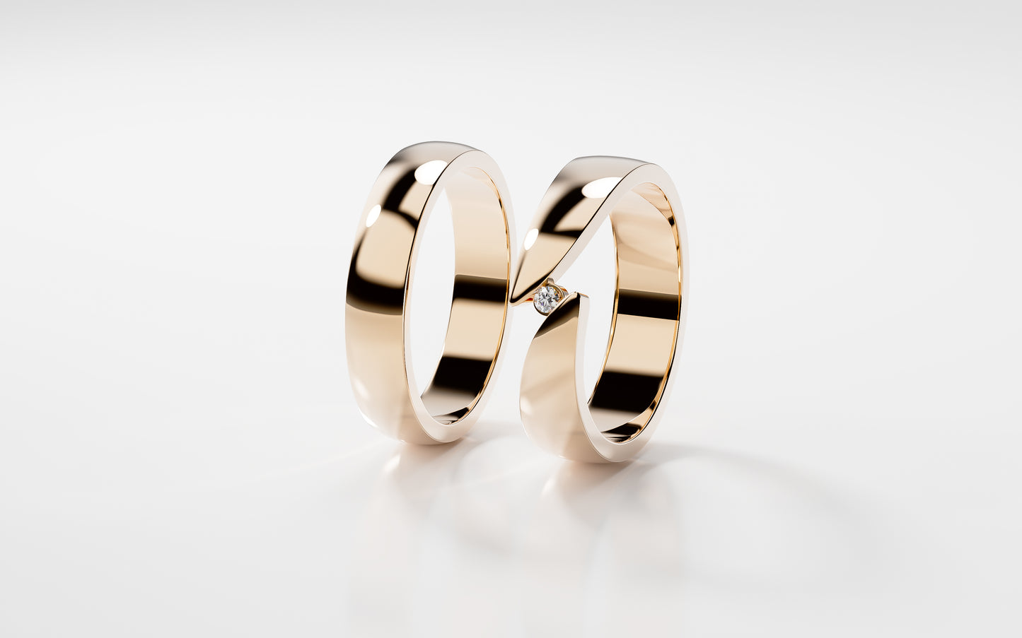 One Promise - Roségold | Natürlicher Diamant