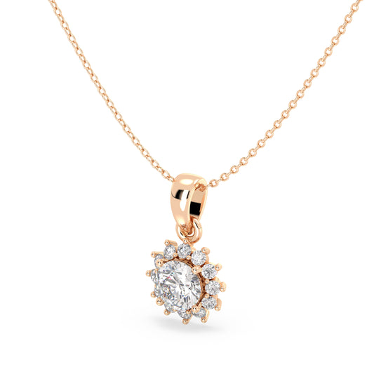 Solena - Roségold | Natürlicher Diamant