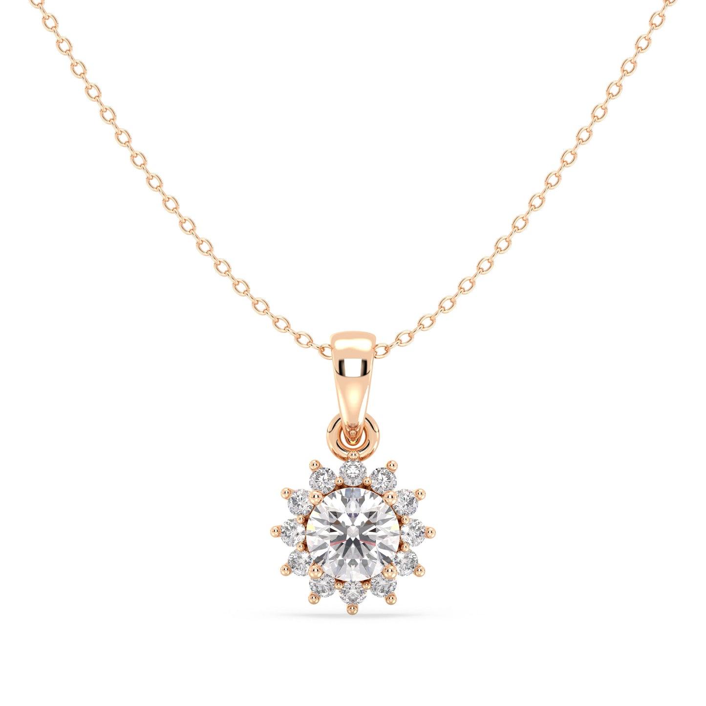 Solena - Roségold | Natürlicher Diamant