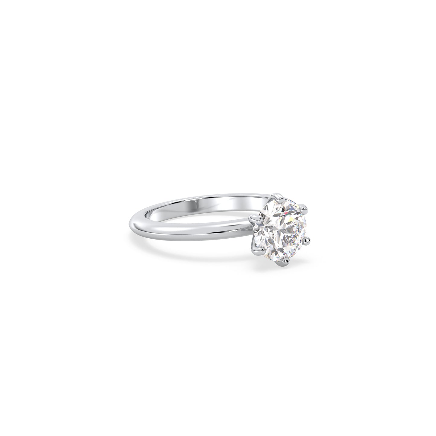 Solitaire Aurelia - Platin | Natürlicher Diamant