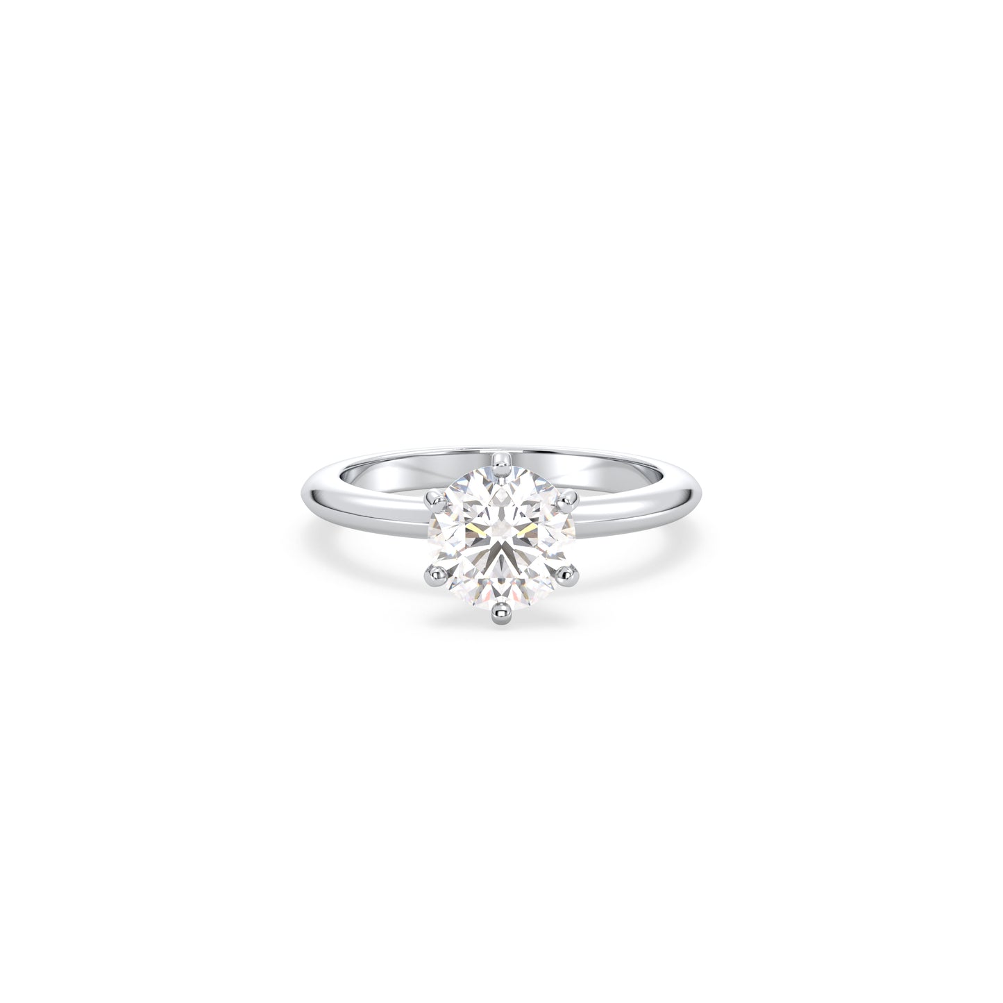 Solitaire Aurelia - Weißgold | Natürlicher Diamant