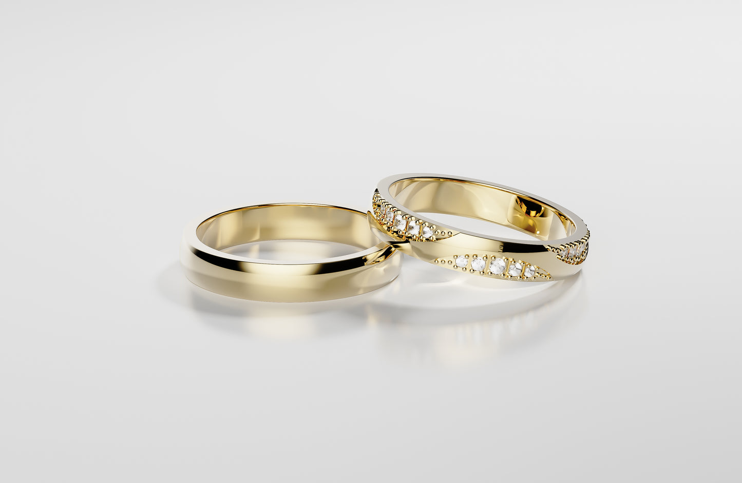 Two Hearts - Gelbgold | Lab Grown