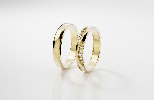 Two Hearts - Gelbgold | Lab Grown