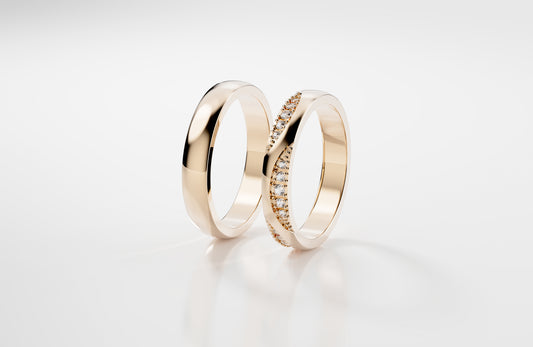 Two Hearts - Roségold | Natürlicher Diamant